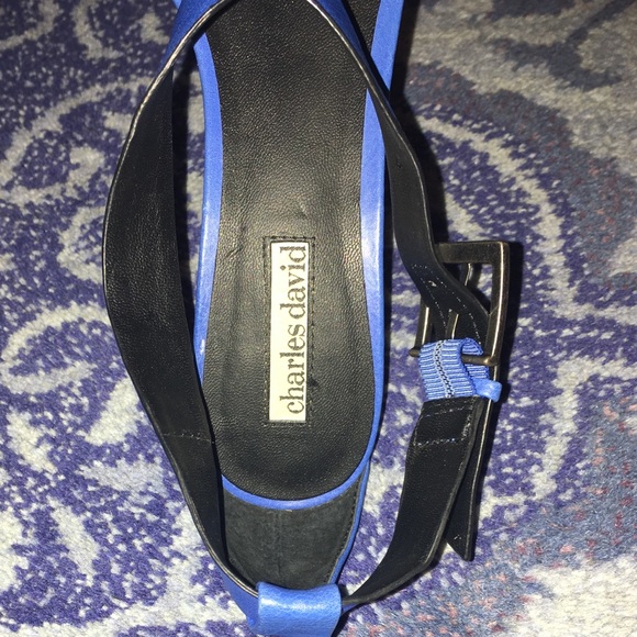 CLOSET CLOSING! 8.5 Charles David stilettos blue - Picture 3 of 8